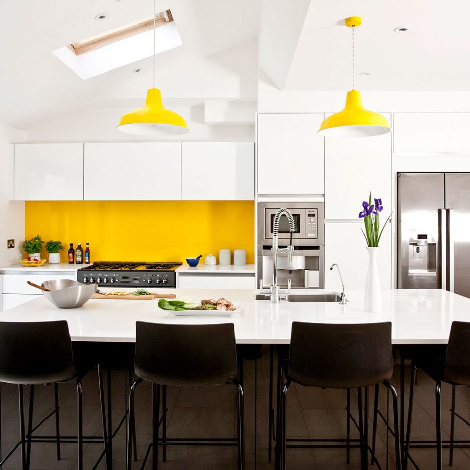 رنگ زرد در طراحی داخلی آشپزخانه